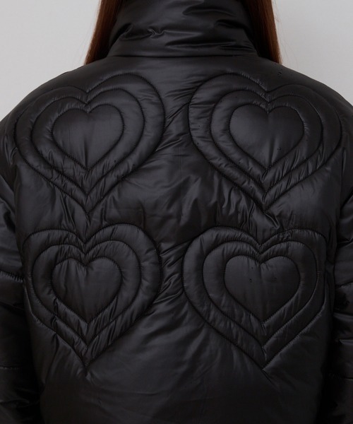 rumnel:(ルムネル)の「ハートキルティングショートジャケット / heart quilting short jacket(ブルゾン・レディース・ブラック/シルバー・FREE)」の12枚目の写真