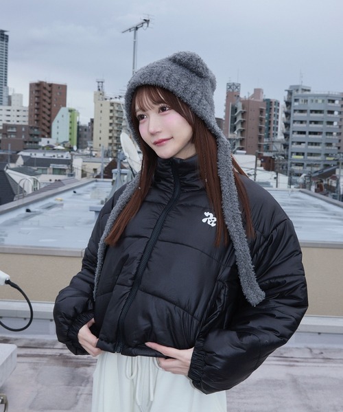 rumnel:(ルムネル)の「ハートキルティングショートジャケット / heart quilting short jacket(ブルゾン・レディース・ブラック/シルバー・FREE)」の14枚目の写真