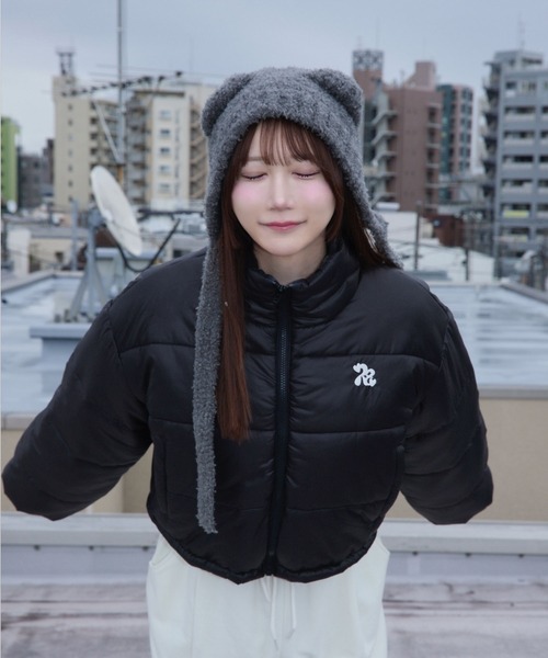 rumnel:(ルムネル)の「ハートキルティングショートジャケット / heart quilting short jacket(ブルゾン・レディース・ブラック/シルバー・FREE)」の15枚目の写真