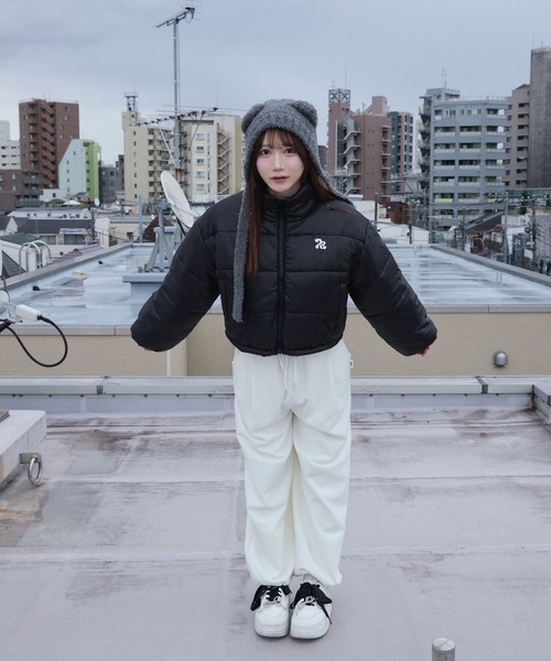rumnel:(ルムネル)の「ハートキルティングショートジャケット / heart quilting short jacket(ブルゾン・レディース・ブラック/シルバー・FREE)」の18枚目の写真