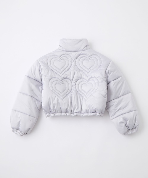 rumnel:(ルムネル)の「ハートキルティングショートジャケット / heart quilting short jacket(ブルゾン・レディース・ブラック/シルバー・FREE)」の7枚目の写真