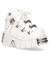 newrock ブーツ 白 M-106-S53 NAPA BLANCA, TOWER BLANCO E14 + LATERAL *** - NEWROCK