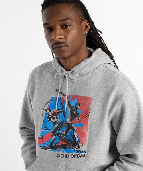 NEW BALANCE(ニューバランス)の「大谷翔平 グラフィックフーディ”Two Swords”(パーカー・メンズ・ブラック/グレー・SMALL/MEDIUM/LARGE/X-LARGE/XX-LARGE)」の13枚目の写真