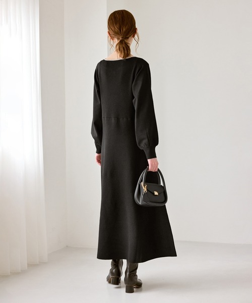 ハートネックニットワンピース（ワンピース）｜ROPE' PICNIC（ロペ