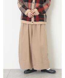 Samansa Mos2 | [帯電防止裏地]裾切替バルーンパンツ《M/Lサイズ》(その他パンツ)