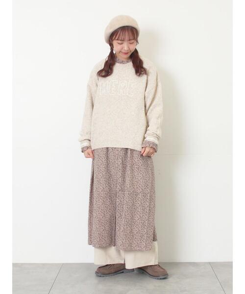 Samansa Mos2（サマンサ モスモス）の「[帯電防止裏地]裾切替バルーンパンツ《M/Lサイズ》（その他パンツ・レディース・ベージュ/ネイビー/キナリ・M/L）」の12枚目の写真