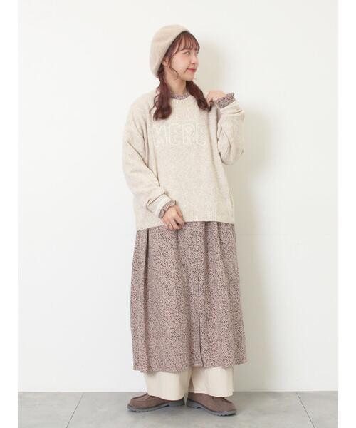 Samansa Mos2（サマンサ モスモス）の「[帯電防止裏地]裾切替バルーンパンツ《M/Lサイズ》（その他パンツ・レディース・ベージュ/ネイビー/キナリ・M/L）」の14枚目の写真