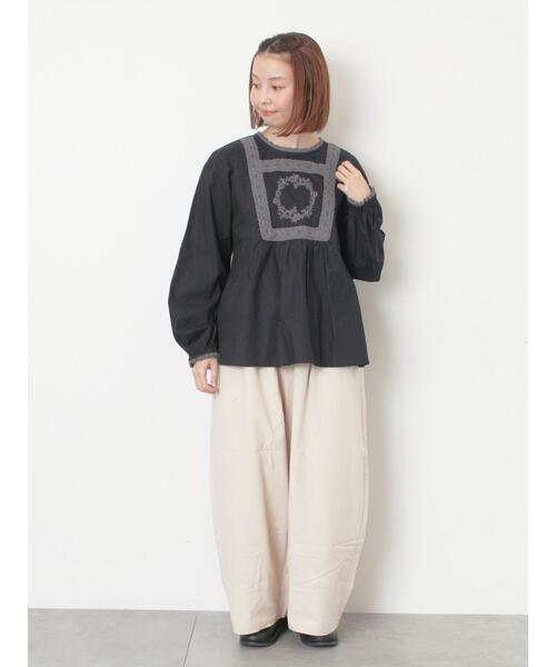 セール】[帯電防止裏地]裾切替バルーンパンツ《M/Lサイズ》（その他