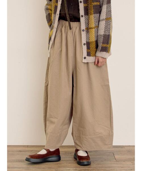 Samansa Mos2（サマンサ モスモス）の「[帯電防止裏地]裾切替バルーンパンツ《M/Lサイズ》（その他パンツ・レディース・ベージュ/ネイビー/キナリ・M/L）」の18枚目の写真