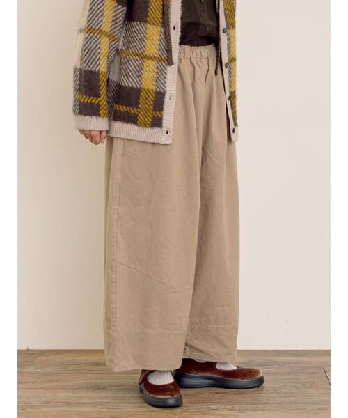 Samansa Mos2（サマンサ モスモス）の「[帯電防止裏地]裾切替バルーンパンツ《M/Lサイズ》（その他パンツ・レディース・ベージュ/ネイビー/キナリ・M/L）」の21枚目の写真