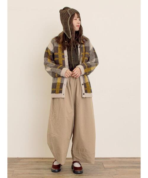 Samansa Mos2（サマンサ モスモス）の「[帯電防止裏地]裾切替バルーンパンツ《M/Lサイズ》（その他パンツ・レディース・ベージュ/ネイビー/キナリ・M/L）」の22枚目の写真