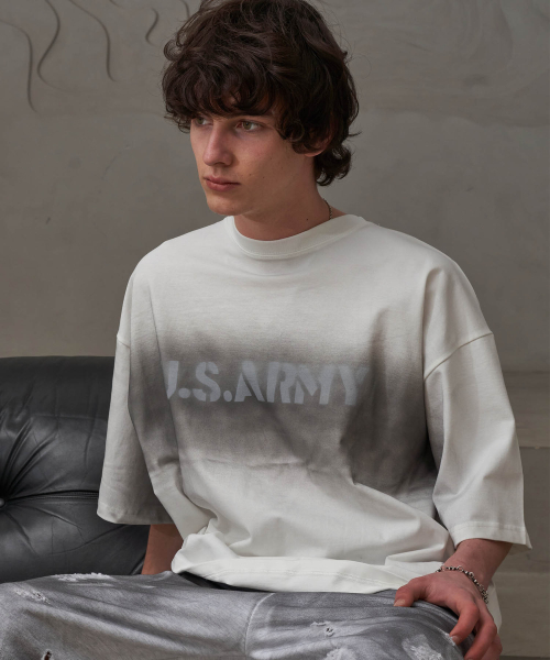 TENER（テネル）の「USARMYペイントT（ホワイト）（Tシャツ/カットソー・メンズ・その他・FREE）」の3枚目の写真