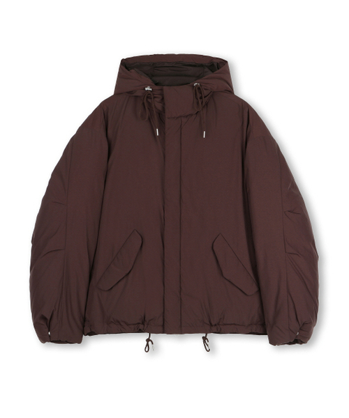 BESLOW(ビースロー)の「OVERSIZED M65 HOOD SHORT DOWN PARKA BROWN(ダウンジャケット/コート・メンズ・その他・LARGE/MEDIUM/SMALL/X-LARGE)」の1枚目の写真