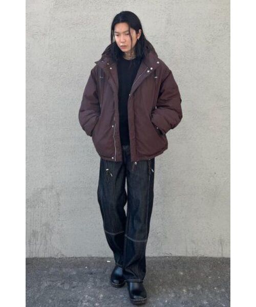 BESLOW(ビースロー)の「OVERSIZED M65 HOOD SHORT DOWN PARKA BROWN(ダウンジャケット/コート・メンズ・その他・LARGE/MEDIUM/SMALL/X-LARGE)」の19枚目の写真