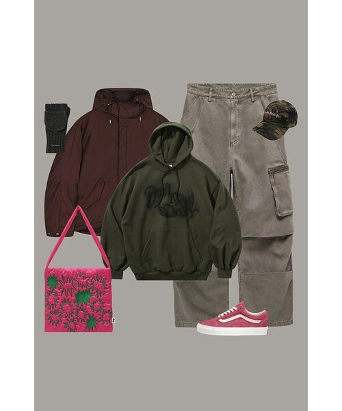 BESLOW(ビースロー)の「OVERSIZED M65 HOOD SHORT DOWN PARKA BROWN(ダウンジャケット/コート・メンズ・その他・LARGE/MEDIUM/SMALL/X-LARGE)」の21枚目の写真