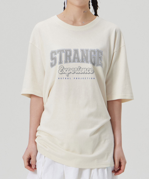 ASTRAL PROJECTION（アストラルプロジェクション）の「[ストレンジエクスペリエンス]コットンルーズフィット半袖Tシャツ_バターミルク（Tシャツ/カットソー・メンズ・その他・MEDIUM/LARGE/X-LARGE/XX-LARGE）」の3枚目の写真