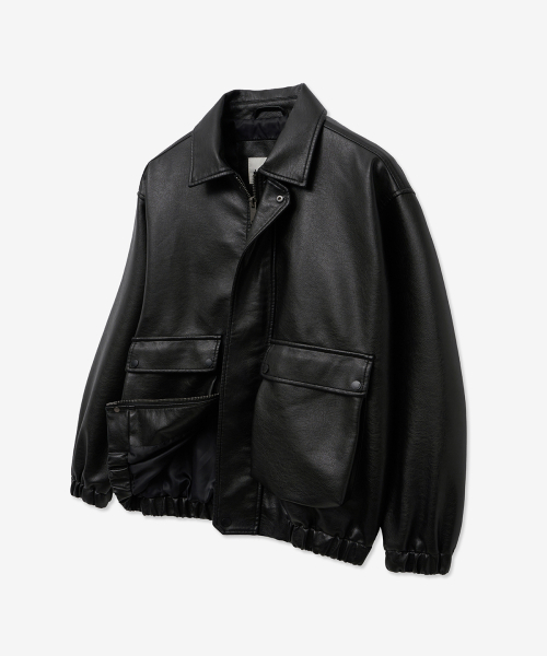 LADY VOLUME(レディーボリューム)の「9171 NATURAL WASHED LEATHER BLOUSON_BLACK(ライダースジャケット・レディース・その他・FREE)」の1枚目の写真