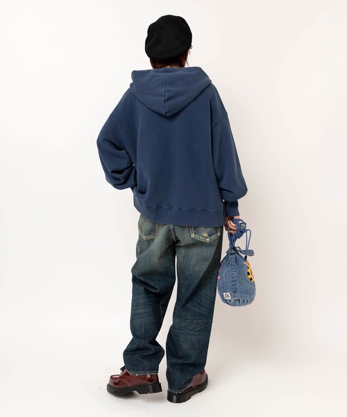 RNA(アールエヌエー)の「M2590 トンプキンハーフZIPフーディー(パーカー・レディース・ライム/ホワイト/ネイビー・MEDIUM)」の7枚目の写真