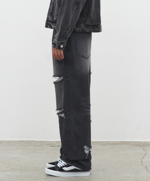 DECET(デケト)の「Both Sides Destroy Jeans DCPT037BlackB(デニムパンツ・レディース・その他・26/28/30/32/34)」の3枚目の写真