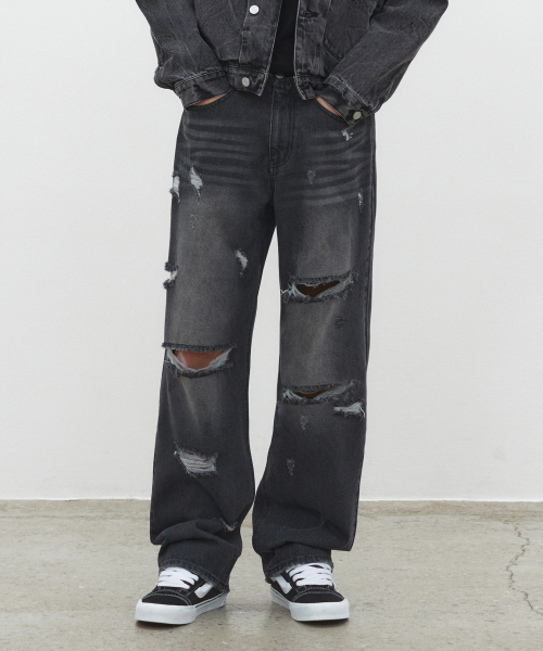 DECET(デケト)の「Both Sides Destroy Jeans DCPT037BlackB(デニムパンツ・レディース・その他・26/28/30/32/34)」の5枚目の写真
