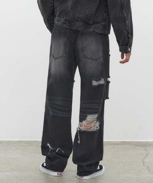 DECET(デケト)の「Both Sides Destroy Jeans DCPT037BlackB(デニムパンツ・レディース・その他・26/28/30/32/34)」の8枚目の写真