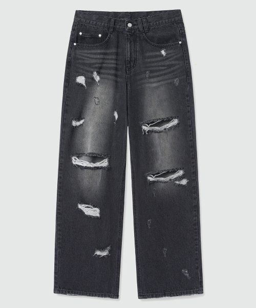 DECET(デケト)の「Both Sides Destroy Jeans DCPT037BlackB(デニムパンツ・レディース・その他・26/28/30/32/34)」の9枚目の写真