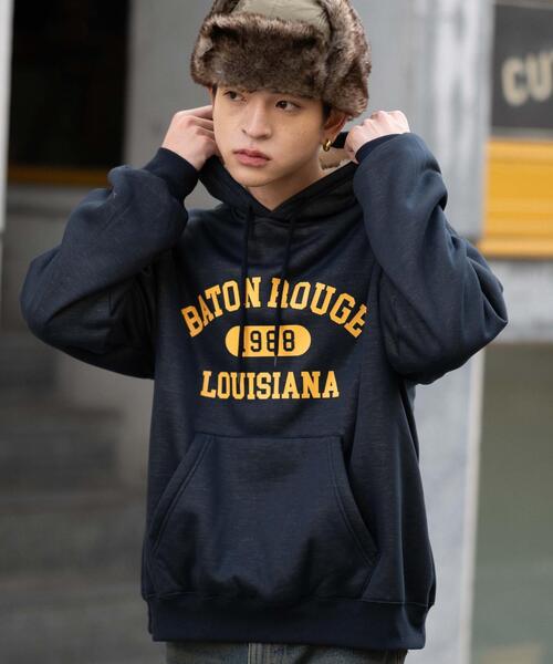 セール】WEGO/【25年秋冬新作】カレッジロゴボアパーカー（パーカー