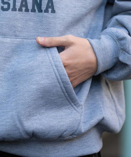 WEGO（ウィゴー）の「WEGO/カレッジロゴボアパーカー（パーカー・メンズ・杢グレー/ダークグリーン/ネイビー/ワイン・LARGE/MEDIUM）」の12枚目の写真