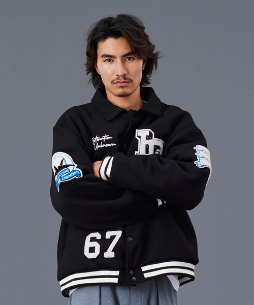 セール】Liberaiders/リベレイダース LR VARSITY JACKET ロゴワッペン