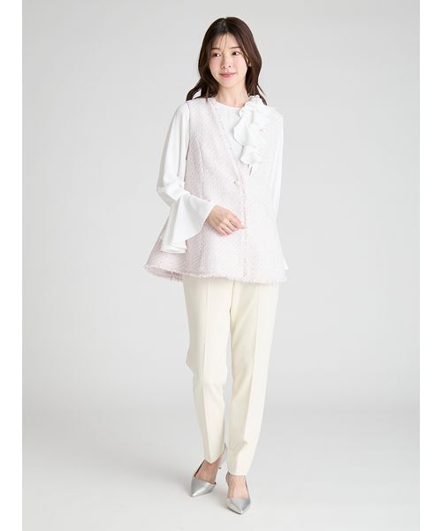 CELFORD(セルフォード)の「フレアペプラムツイードジレ(その他アウター・レディース・アイボリー・F)」の15枚目の写真