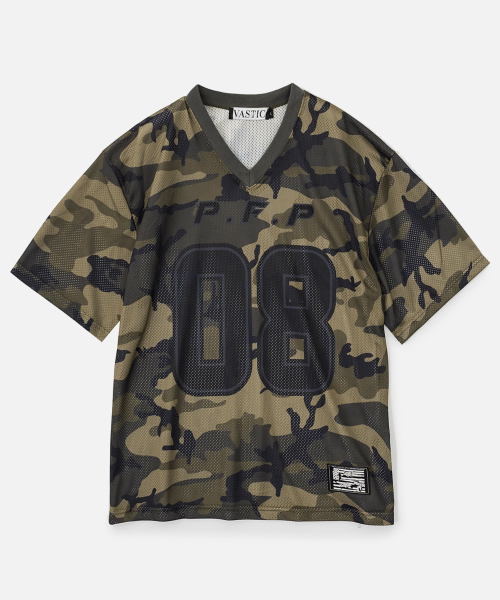 VASTIC(バスティック)の「カモメッシュフットボールジャージ_カーキ(Tシャツ/カットソー・メンズ・その他・MEDIUM/LARGE/X-LARGE)」の2枚目の写真