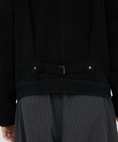 Levi's（リーバイス）の「Levi’s(R) / リーバイス(R) 別注 TYPE１スエード トラッカージャケット（ライダースジャケット・メンズ・ブラック・X-LARGE/LARGE/MEDIUM/SMALL）」の20枚目の写真