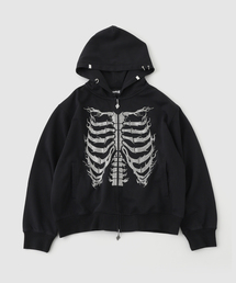 SUPPLIER / サプライヤー Fire Rhinestone Zip Hoodie