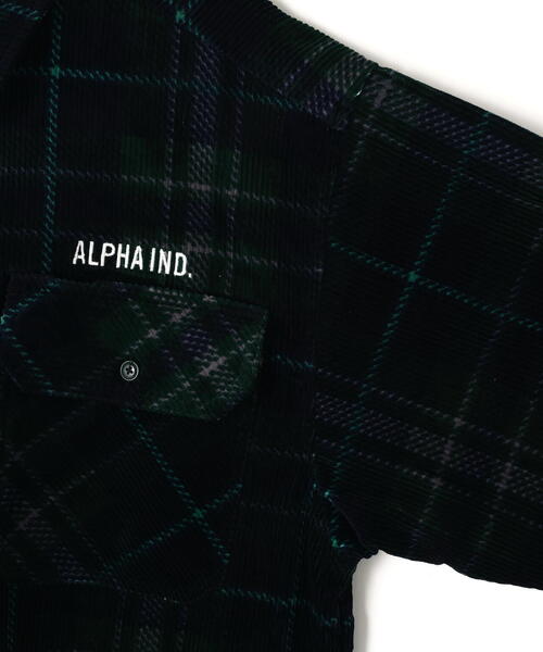 Alpha Industries（アルファインダストリーズ）の「Alpha Industries/アルファインダストリーズ/UNFRM FLANNEL SHIRT/ユニフォーム フランネル シャツ（シャツ/ブラウス・メンズ・ブラック/オリーブ系・L/M/XL）」の7枚目の写真
