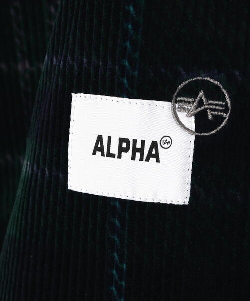 Alpha Industries（アルファインダストリーズ）の「Alpha Industries/アルファインダストリーズ/UNFRM FLANNEL SHIRT/ユニフォーム フランネル シャツ（シャツ/ブラウス・メンズ・ブラック/オリーブ系・L/M/XL）」の9枚目の写真
