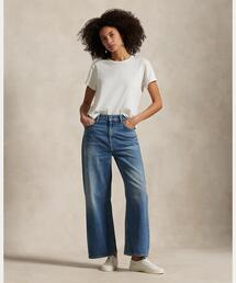 POLO RALPH LAUREN | ハイライズ ワイドレッグ クロップ ジーンズ(デニムパンツ)