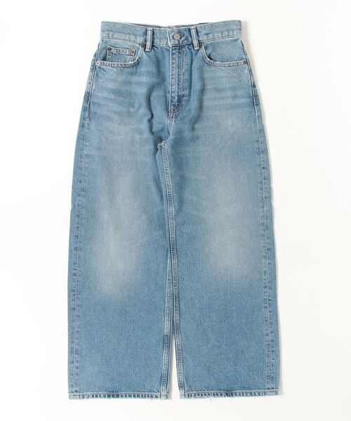 POLO RALPH LAUREN(ポロ ラルフ ローレン)の「ハイライズ ワイドレッグ クロップ ジーンズ(デニムパンツ・レディース・ブルー・26R/24R/25R/27R/29R/28R)」の3枚目の写真
