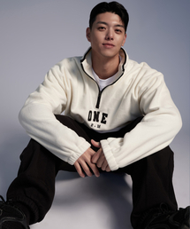 ONERM（ワンアルエム）の「Essential Half Zip-Up Fleece Ivory（その他アウター）」