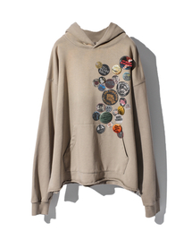 CORD（コード）の「Multiple Badge Pullover Hoodie_BG（パーカー）」