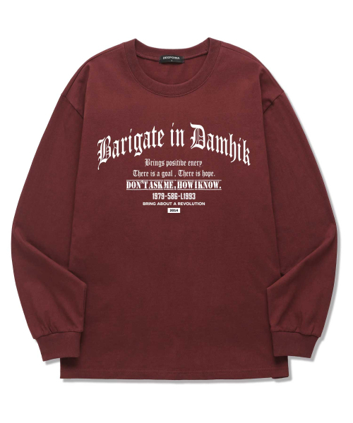BARIGATE(バリゲート)の「L1993 ロングスリーブ (BLS032) バーガンディ(Tシャツ/カットソー・レディース・その他・SMALL/MEDIUM/LARGE/X-LARGE/XX-LARGE)」の3枚目の写真