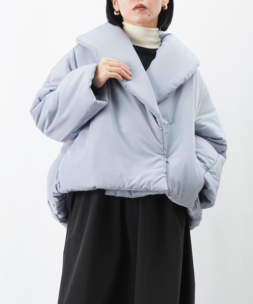 LUCA/LADY LUCK LUCA（ルカ/レディラックルカ）の「LC/LLL 中綿ショートコート（その他アウター・レディース・ベージュ/サックスブルー/ブラック・FREE）」の3枚目の写真