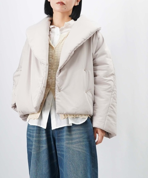 LUCA/LADY LUCK LUCA（ルカ/レディラックルカ）の「LC/LLL 中綿ショートコート（その他アウター・レディース・ベージュ/サックスブルー/ブラック・FREE）」の11枚目の写真