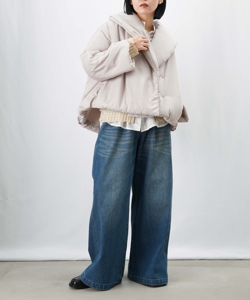 LUCA/LADY LUCK LUCA（ルカ/レディラックルカ）の「LC/LLL 中綿ショートコート（その他アウター・レディース・ベージュ/サックスブルー/ブラック・FREE）」の16枚目の写真