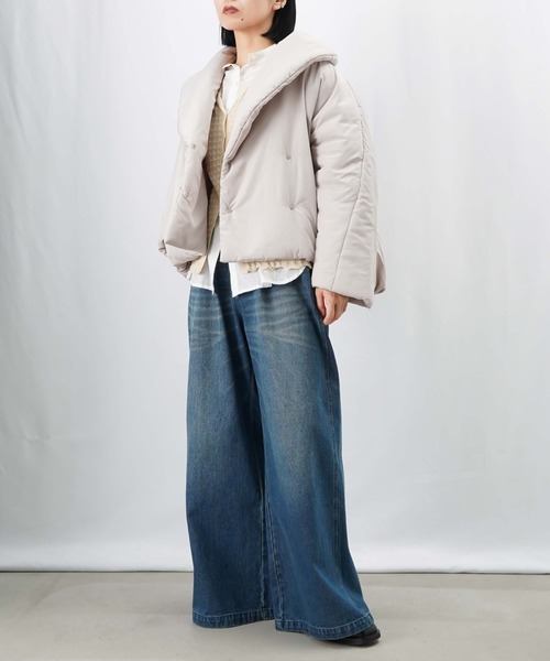 LUCA/LADY LUCK LUCA（ルカ/レディラックルカ）の「LC/LLL 中綿ショートコート（その他アウター・レディース・ベージュ/サックスブルー/ブラック・FREE）」の12枚目の写真