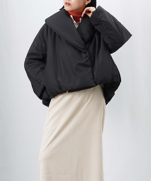 LUCA/LADY LUCK LUCA（ルカ/レディラックルカ）の「LC/LLL 中綿ショートコート（その他アウター・レディース・ベージュ/サックスブルー/ブラック・FREE）」の9枚目の写真