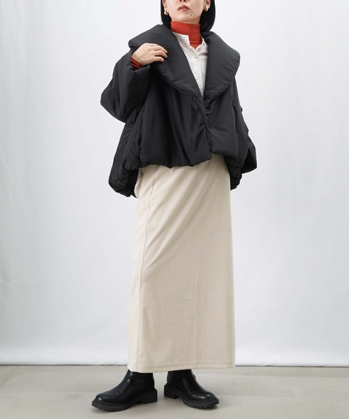 LUCA/LADY LUCK LUCA（ルカ/レディラックルカ）の「LC/LLL 中綿ショートコート（その他アウター・レディース・ベージュ/サックスブルー/ブラック・FREE）」の4枚目の写真