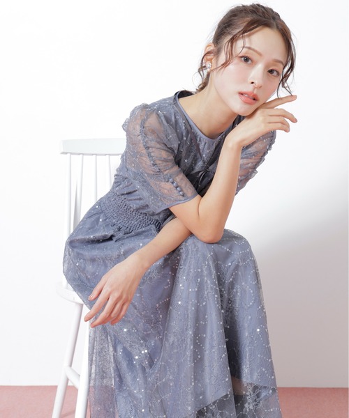 美品 エスカーダ ドレス ワンピース ビーズ スパンコール 36 S 美品 エスカーダ ドレス ワンピース ビーズ スパンコール 36 S