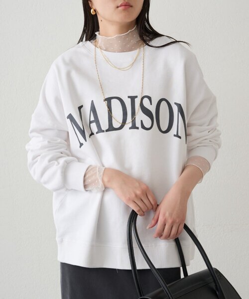 LOUNGEDRESS（ラウンジドレス）の「2WAYロゴプルオーバー（スウェット・レディース・ネイビー/ベージュ/オフホワイト・FREE）」の22枚目の写真