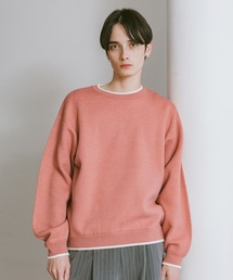 Washable Reversible Crewneck Knit / ウォッシャブルリバーシブル配色ニット