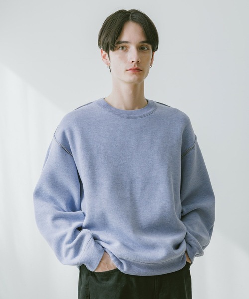 RAGEBLUE（レイジブルー）の「Washable Reversible Crewneck Knit / ウォッシャブルリバーシブル配色ニット（ニット/セーター・メンズ・ブラック系その他/グレー系その他/ピンク系その他/ホワイト系その他・SMALL/MEDIUM/LARGE）」の11枚目の写真